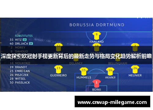 深度探索欧冠射手榜更新背后的最新走势与格局变化趋势解析前瞻